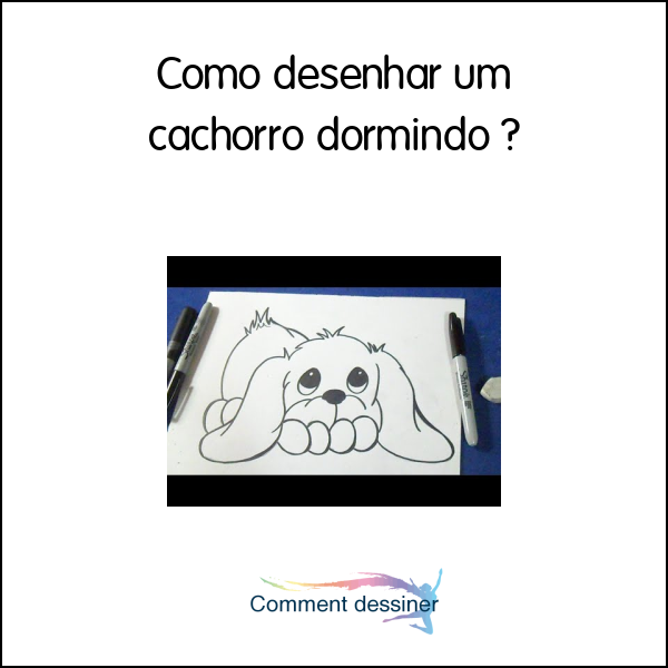 Como desenhar um cachorro dormindo